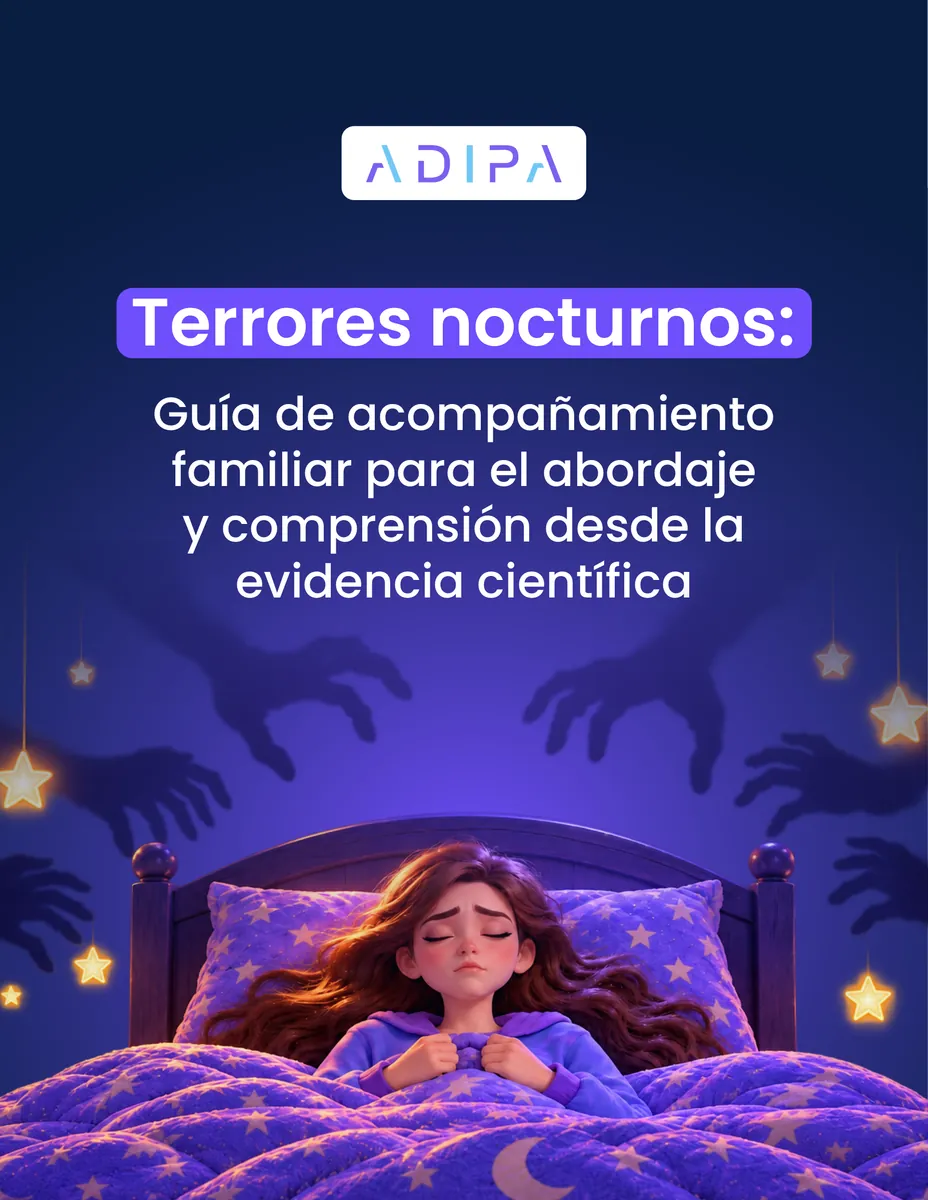 Portada de la guía Terrores nocturnos: Guía de acompañamiento familiar
